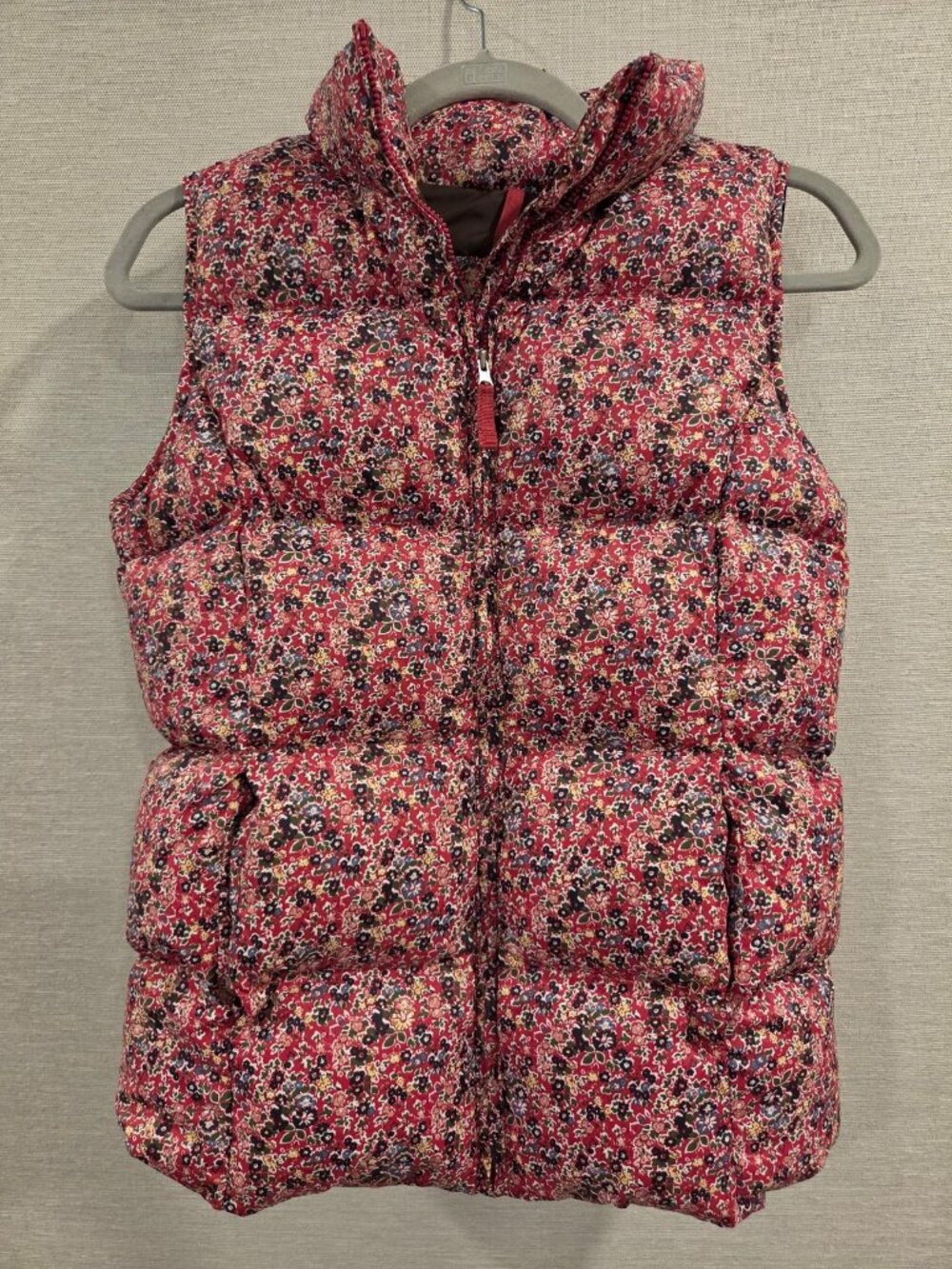 Lands' End Kids Floral Down Puffer Vest Girls 14